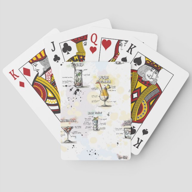 Cocktail Drink Recification Design Kortlek (Baksidan)