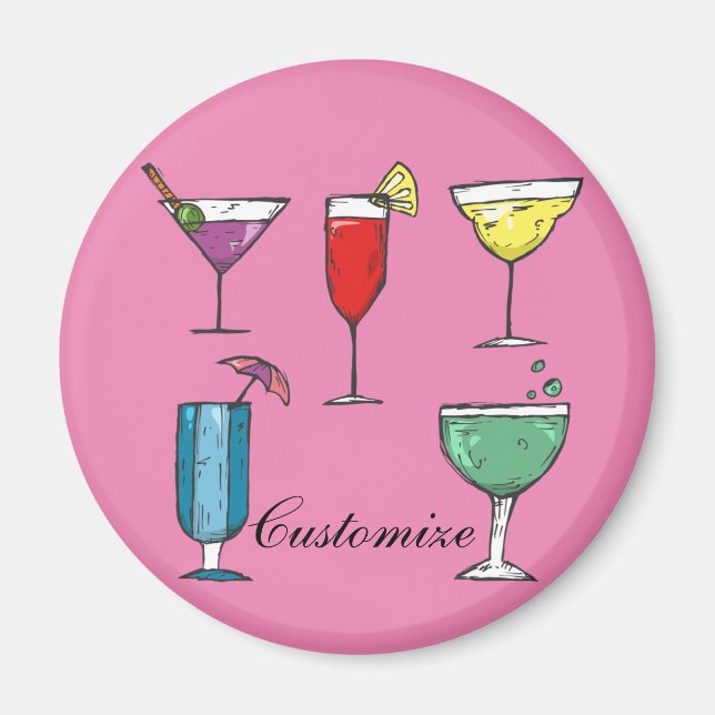 Cocktail Drink-sortering Thunder_Cove Magnet (Framsidan)