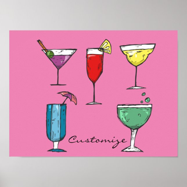 Cocktail Drink-sortering Thunder_Cove Poster (Framsidan)