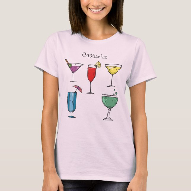 Cocktail Drink-sortering Thunder_Cove T Shirt (Framsida)