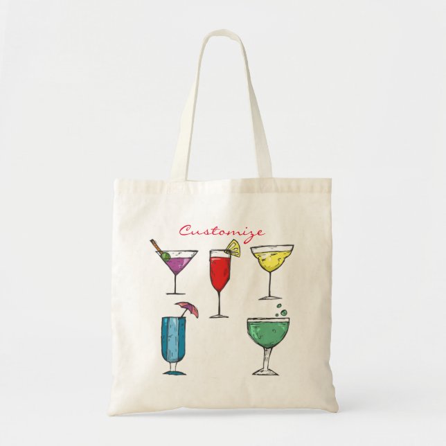 Cocktail Drink-sortering Thunder_Cove Tygkasse (Framsidan)