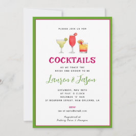 Cocktail Drinks Par duschinbjudan Meddelande