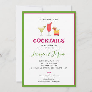 Cocktail Drinks Par duschinbjudan Meddelande