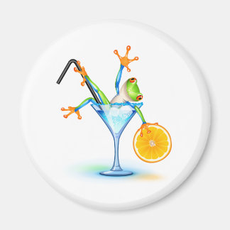 Cocktail Frog Magnet