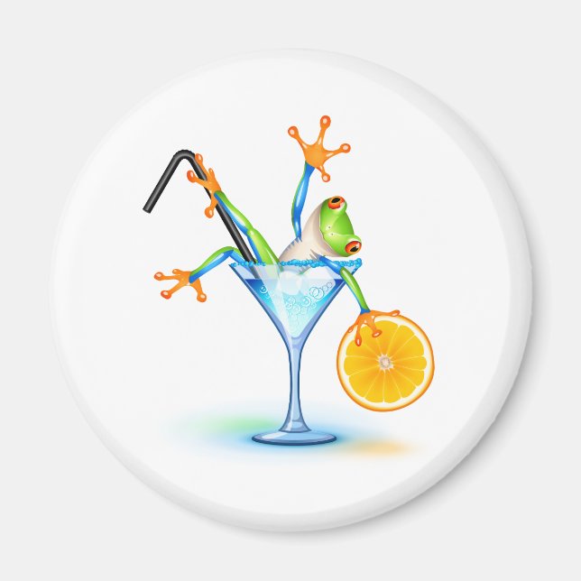 Cocktail Frog Magnet (Framsidan)
