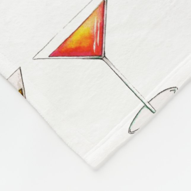 Cocktail Glass Mixed Drink Martini Cosmo Manhattan Fleecefilt (Hörn)