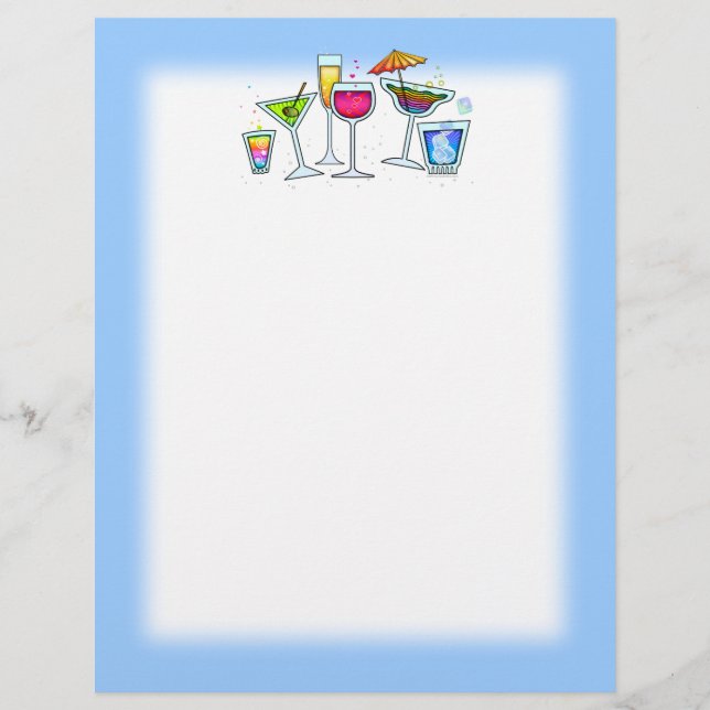 COCKTAIL GLASSES LETTERHEAD (Framsida)