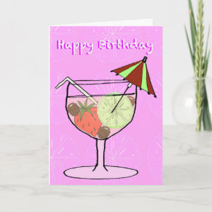 Cocktail-hälsningskort Kort