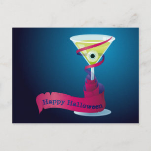 Cocktail Happy halloween vykort