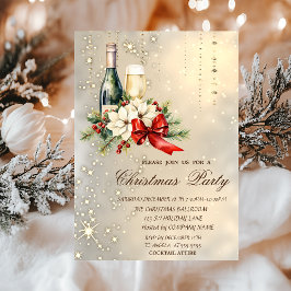 Cocktail Holly Berry Red Bow Company jul Inbjudningar
