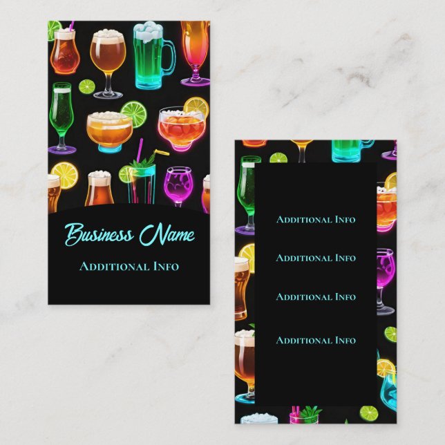 Cocktail Hour 2 Visitkort (Fram/baksida)