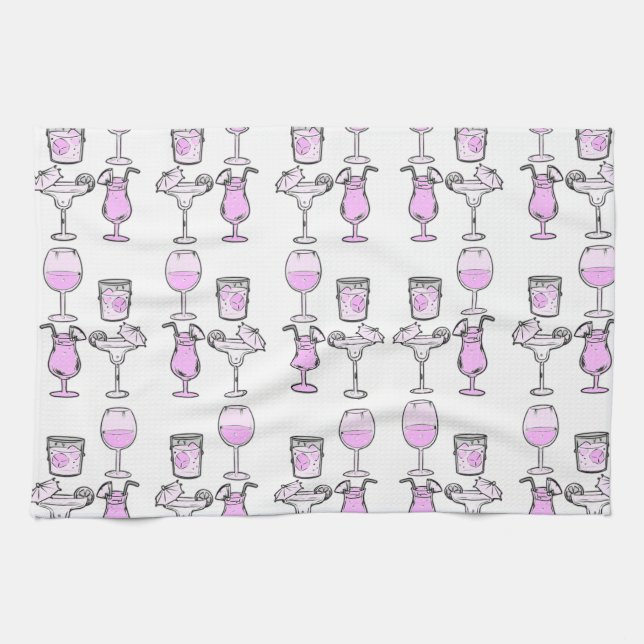 Cocktail Hour Kökshandduk (Horisontell)