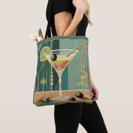 Cocktail Hour Martini Mid Century Design Tygkasse