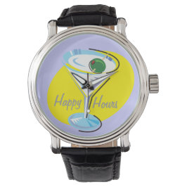 Cocktail Hour_retro-stil Martini Glass_Lycklig Hou Armbandsur