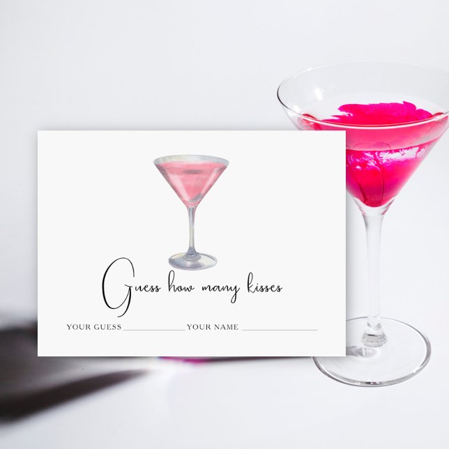 Cocktail - Hur många kyssar bröllopsspel Tilläggskort (Skapare uppladdad)