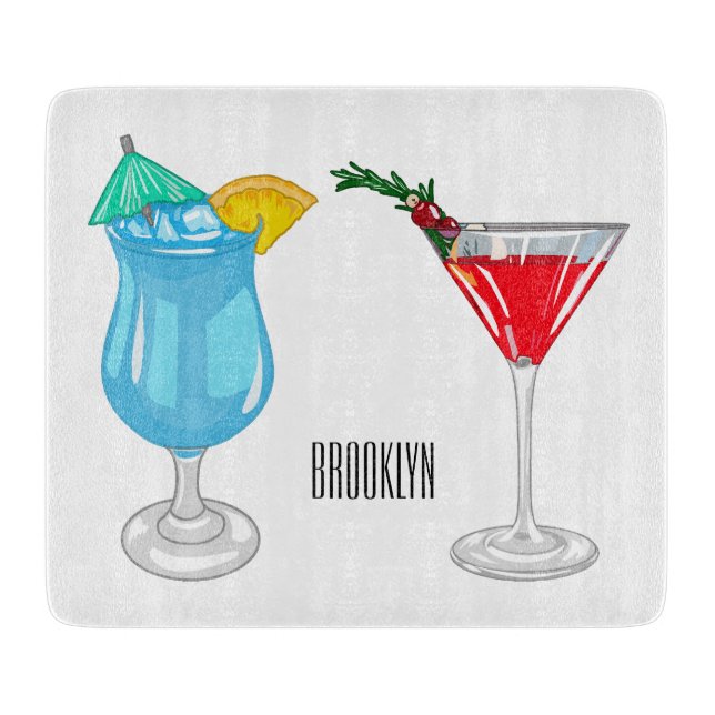 Cocktail-illustration av tecknad (Framsidan)