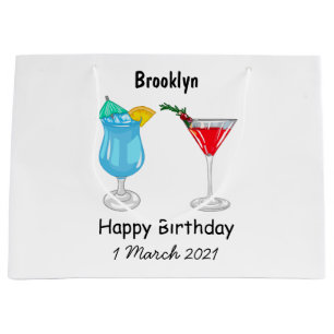 Cocktail-illustration av tecknad
