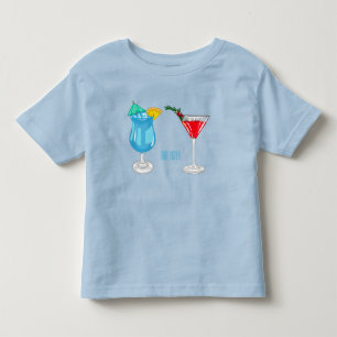 Cocktail-illustration av tecknad t shirt