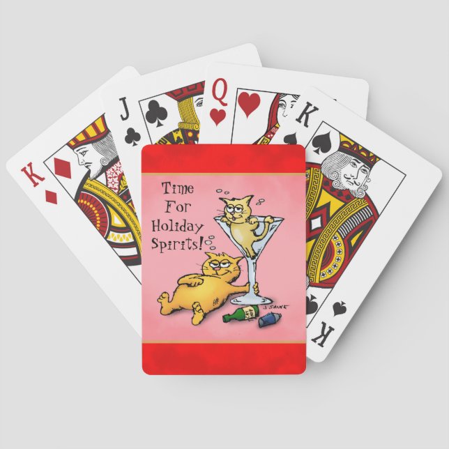 Cocktail Kittens Holiday Spirits Spelkort (Baksidan)