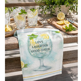 Cocktail Kök Dekor Gin & Tonic Älskare Kökshandduk