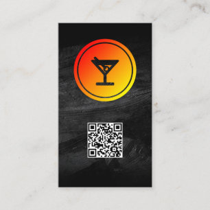 Cocktail-Logotyp Restaurang Pub Visitkort