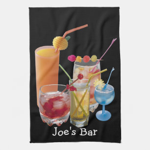 Cocktail Lycklig Timme Handduk Kökshandduk