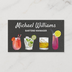 Cocktail Mix Drinks Blandologi Visitkort