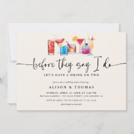 Cocktail-Möhippa | FÖRLOVNINGSFEST Inbjudningar