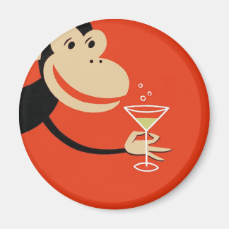 Cocktail Monkey Magnet