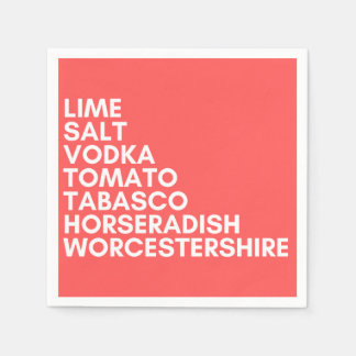 Cocktail napkin, blodig, rolig party pappersservett