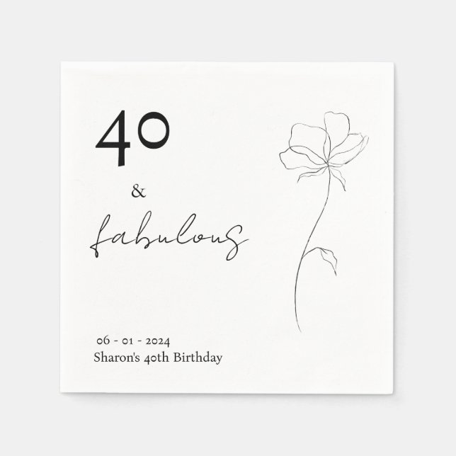 Cocktail Napkin | Customizable Event Pappersservett (Framsidan)