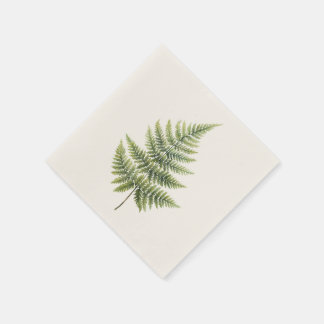 Cocktail Napkin - Elegant Fern Design Pappersservett