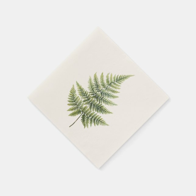 Cocktail Napkin - Elegant Fern Design Pappersservett (Hörn)