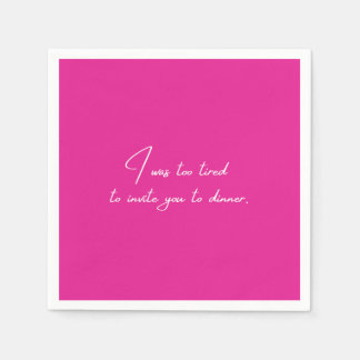 Cocktail napkin lustisk rosa party pappersservett