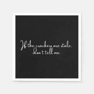 Cocktail napkin lustisk svart party pappersservett