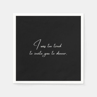 Cocktail napkin lustisk svart party pappersservett