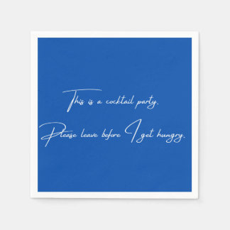 Cocktail napkin lustisk svart party pappersservett