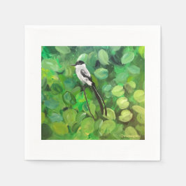 Cocktail napkin med fågel pappersservett