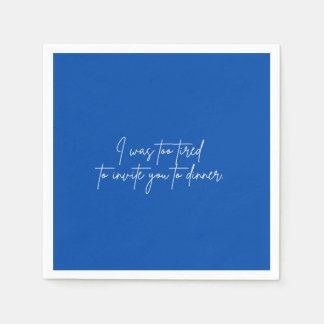 Cocktail napkin, rolig blåskript party pappersservett