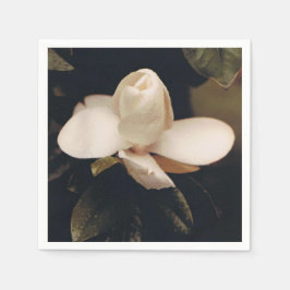 Cocktail Napkins med Magnolia Blommar Design Pappersservett