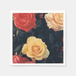 Cocktail Napkins med Ro Pappersservett