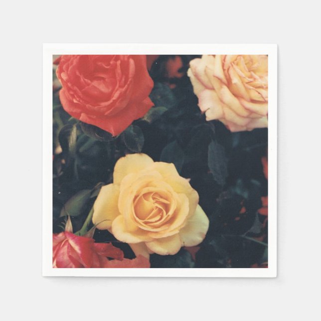 Cocktail Napkins med Ro Pappersservett (Framsidan)