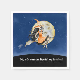 Cocktail Napkins, Witch Sweet Ride Pappersservett