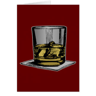 Cocktail- och Napkin-design Hälsningskort
