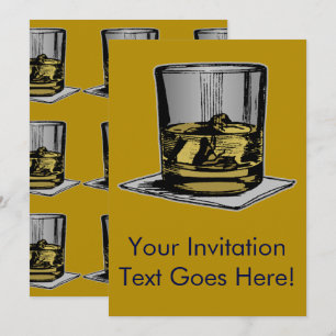Cocktail- och Napkin-design Inbjudningar