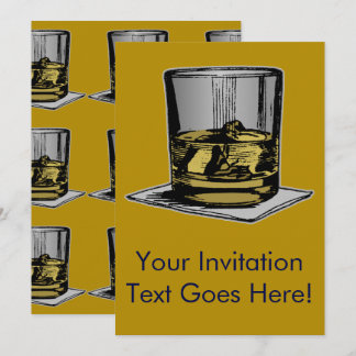 Cocktail- och Napkin-design Inbjudningar