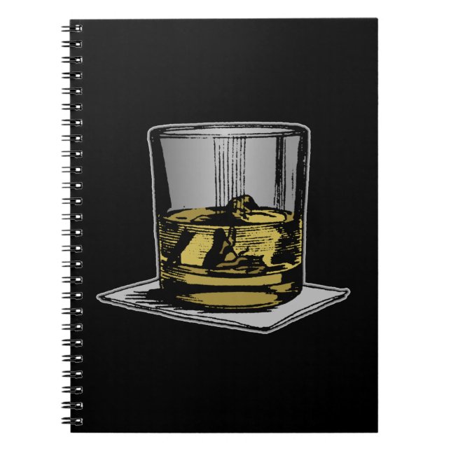 Cocktail- och servett-design anteckningsbok (Framsidan)
