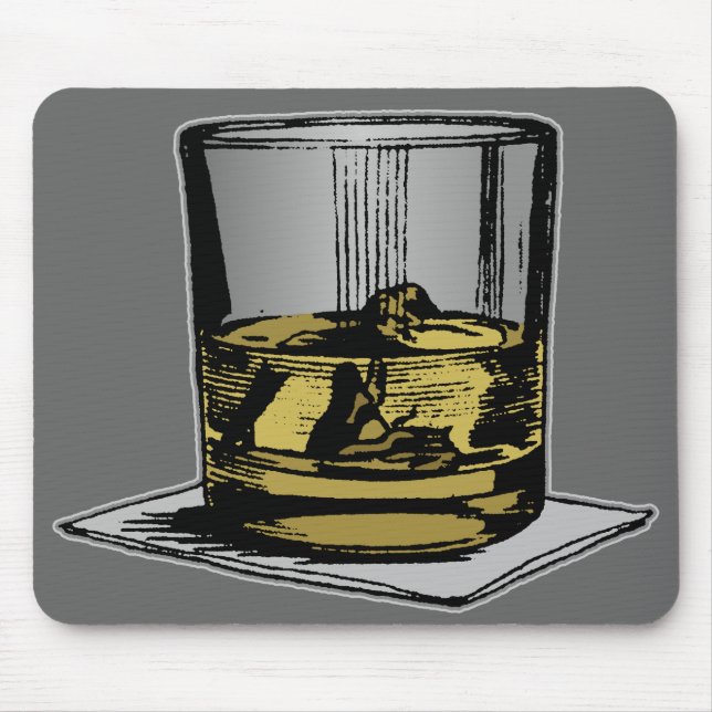 Cocktail och servett design musmatta (Framsidan)