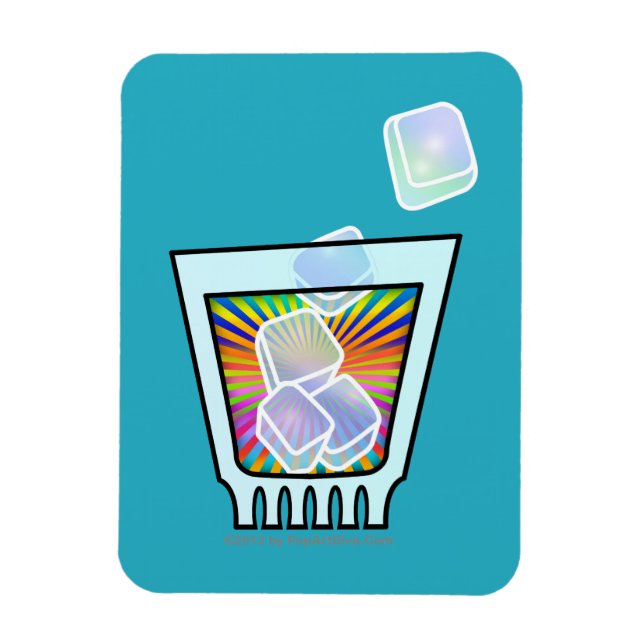 COCKTAIL - OLD FASHIONED - ROCKS GLASS MAGNET (Vertikal)