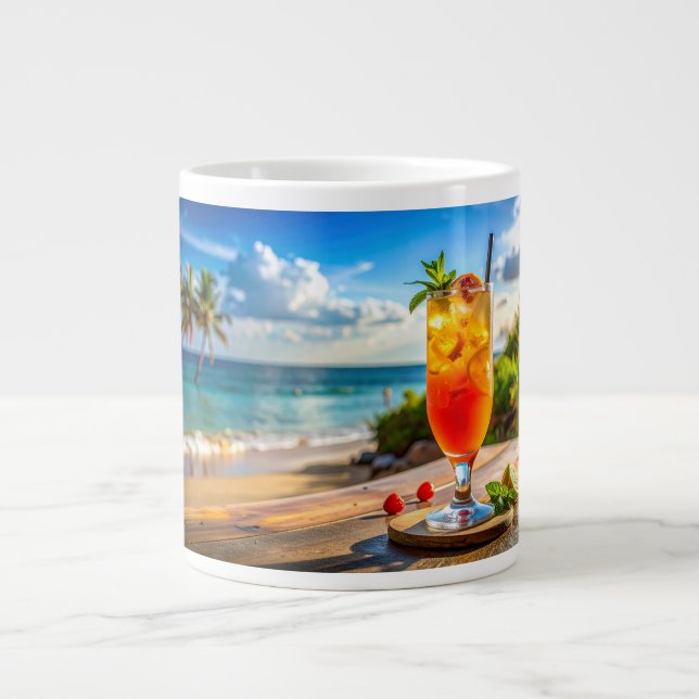 Cocktail on beach jumbo mugg (Framsidan)